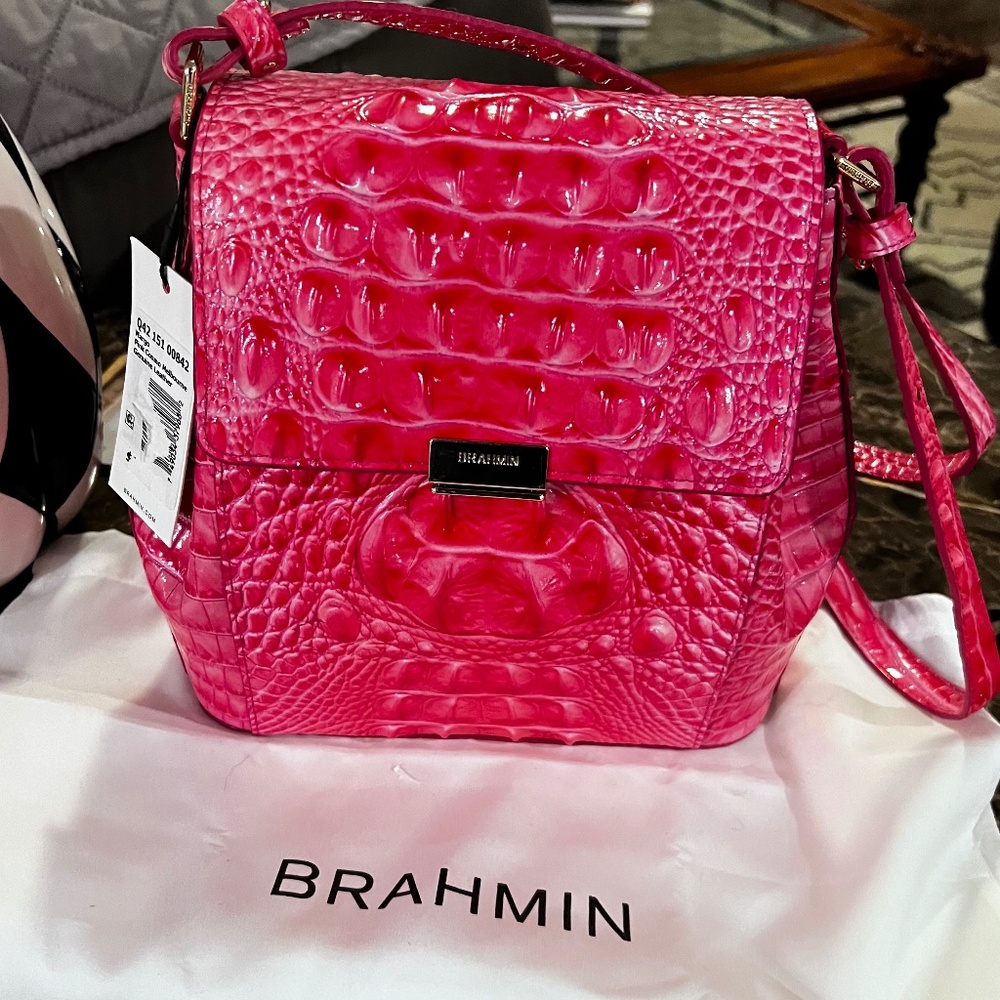 New - Brahmin Margo - Pink Cosmo